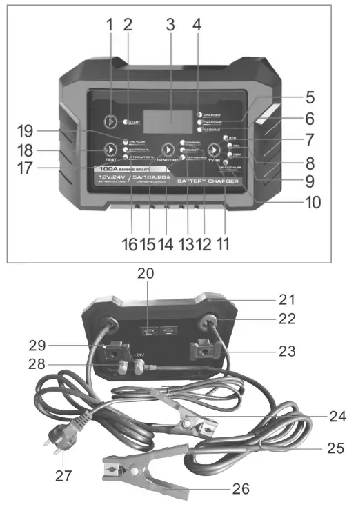 BORMANN BBC2030 Battery Charger Maintainer Jumper - fig