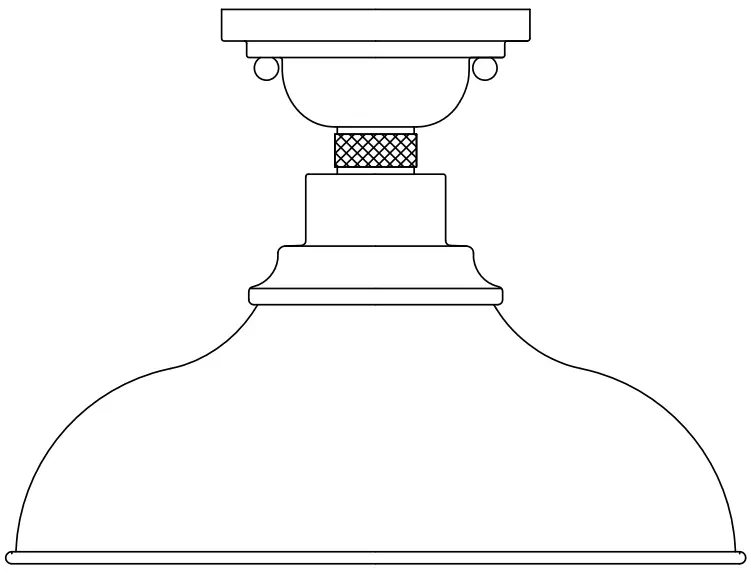 MAXIM 35110 Granville 1 Light Flush Mount