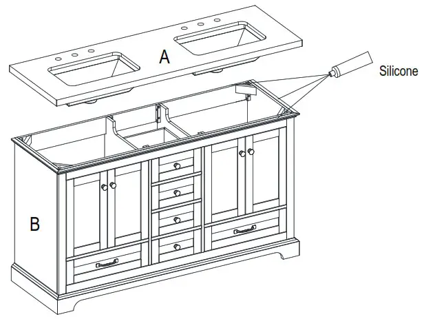 HOME DECORATORS COLLECTION HDTD60VW Barn Door - Assembly 2
