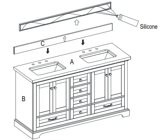 HOME DECORATORS COLLECTION HDTD60VW Barn Door - Assembly 5