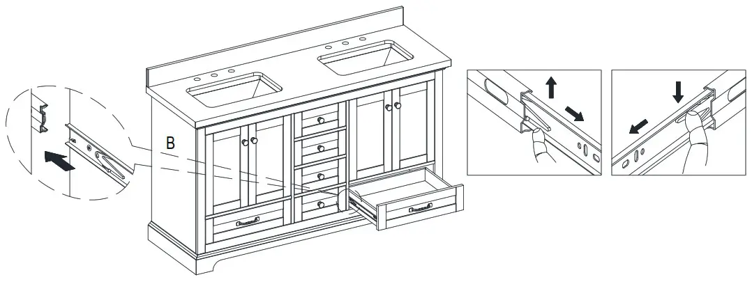 HOME DECORATORS COLLECTION HDTD60VW Barn Door - Assembly 7