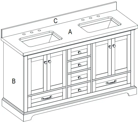 HOME DECORATORS COLLECTION HDTD60VW Barn Door - PACKAGE CONTENTS