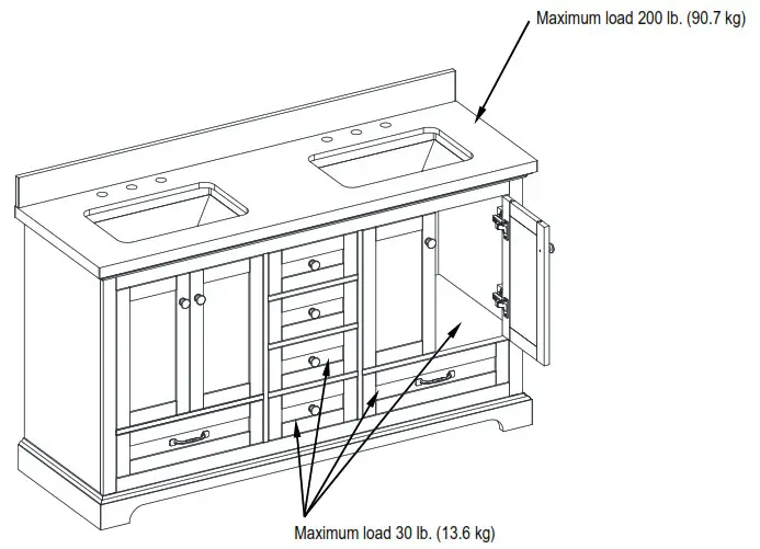 HOME DECORATORS COLLECTION HDTD60VW Barn Door - Safety Information 1