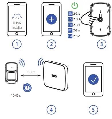 U PROX PIR Combi Wireless Motion and Break Glass Detector-fig2