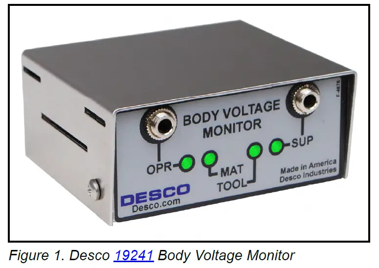 DESCO 19241 Body Voltage Monitor 1