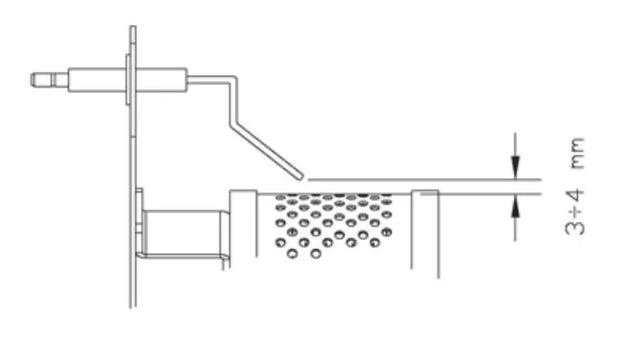 Ignition Electrode Setting Diagram