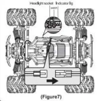 BEZGAR IPX5 Waterproof RC Car - Charge and Install Rechargeable Battery Pack 3