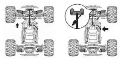 BEZGAR IPX5 Waterproof RC Car - Install LED wire