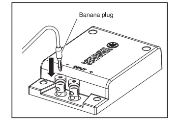 When using a banana plug