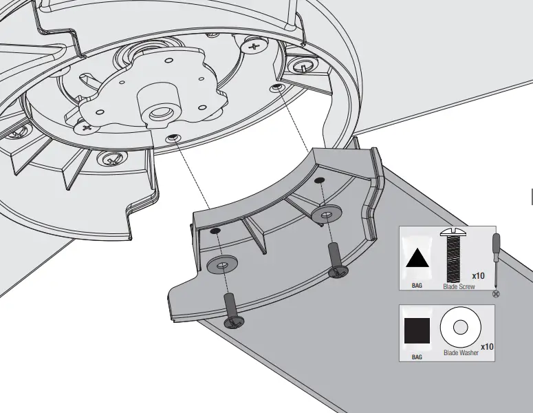 Hunter 51490 - Installing the Blades 1