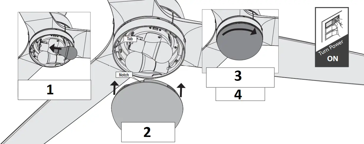 Hunter 51490 - Installing the Bulbs and Glass
