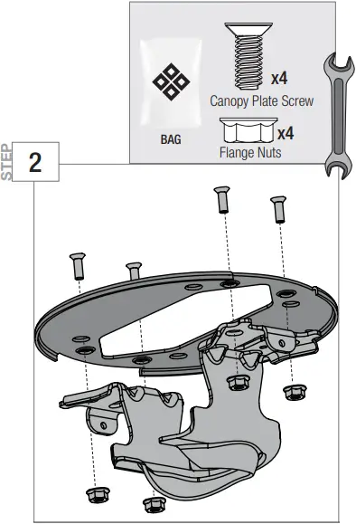 Hunter 51490 - Preparing the Ceiling Bracket 2