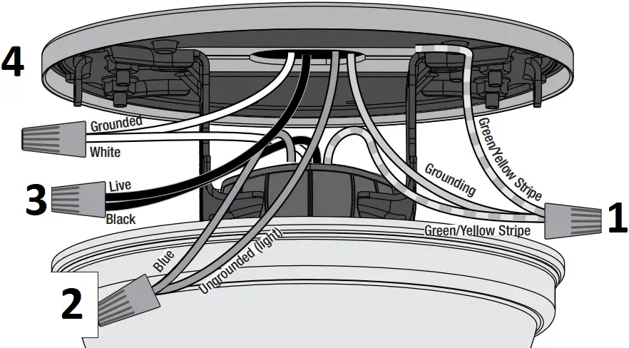Hunter 51490 - Wiring the Fan 5