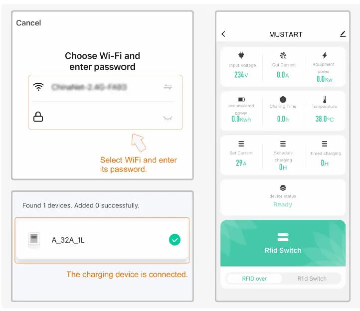 MUSTART MT-32A-AC1450 EV Charging Station 10