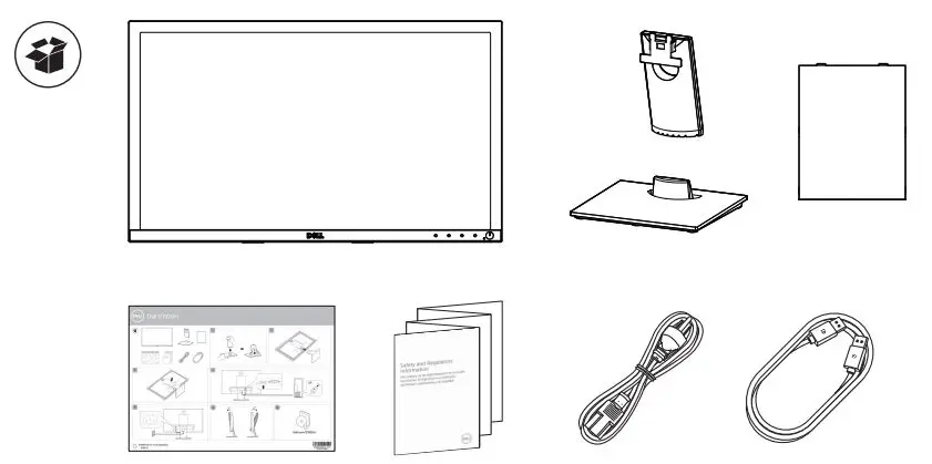 Dell E1920H Monitor User Guide - What's in the box