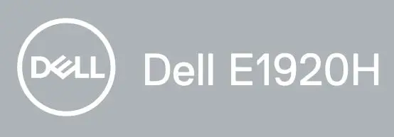 Dell E1920H Monitor User Guide