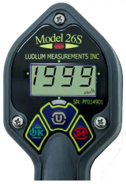 LUDLUM 26S Integrated Scintillator Friske - Detector Over Range