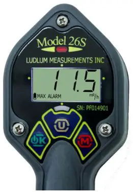 LUDLUM 26S Integrated Scintillator Friske - MAX Mode Operation