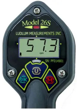 LUDLUM 26S Integrated Scintillator Friske - RATE Mode Operation