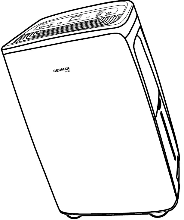 GERMAN POOL DHM-906 UVC Air Purifying Dehumidifier 10