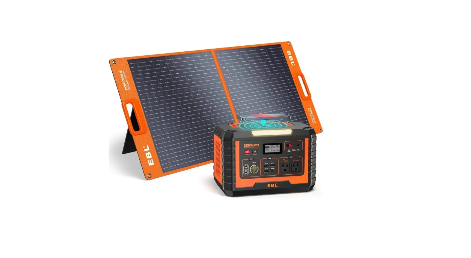 Ebl Mp 500 Portable Power Station 500w With 100w Solar Panel User Manual