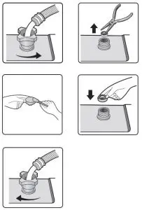 FIG 6 Mesh filter for water connection