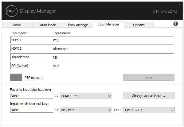 Dell 32 Monitor UP3221Q User Guide- You can define a shortcut key