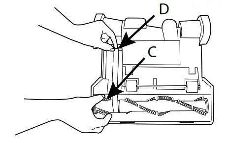 Hoover UH71300 Wind Tunnel Cord Rewind Pro Upright-brushroll