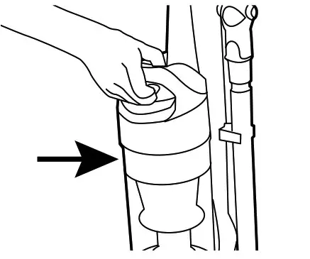 Hoover UH71300 Wind Tunnel Cord Rewind Pro Upright- dirt cup