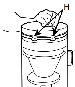 Hoover UH71300 Wind Tunnel Cord Rewind Pro Upright- filter assembly