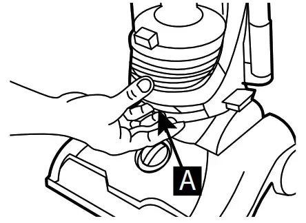 Hoover UH71300 Wind Tunnel Cord Rewind Pro Upright- fingers under
