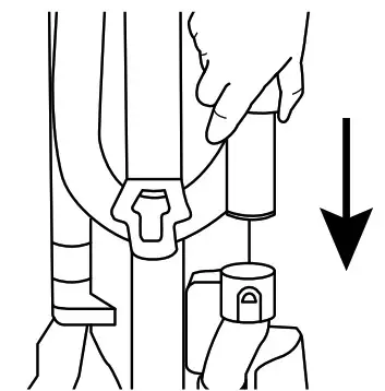 Hoover UH71300 Wind Tunnel Cord Rewind Pro Upright- hose guide