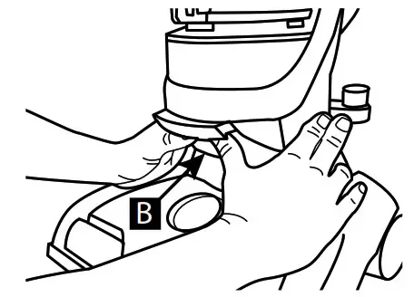 Hoover UH71300 Wind Tunnel Cord Rewind Pro Upright- pushed back