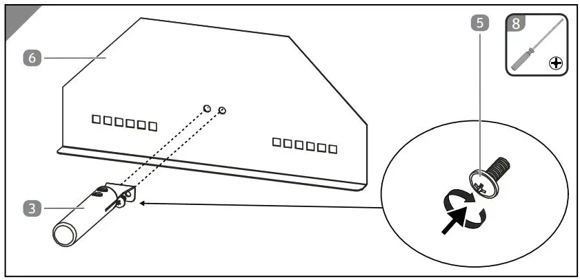 ALDI PO-001 Table Top Pizza Oven Instruction Manual - Assembling the door