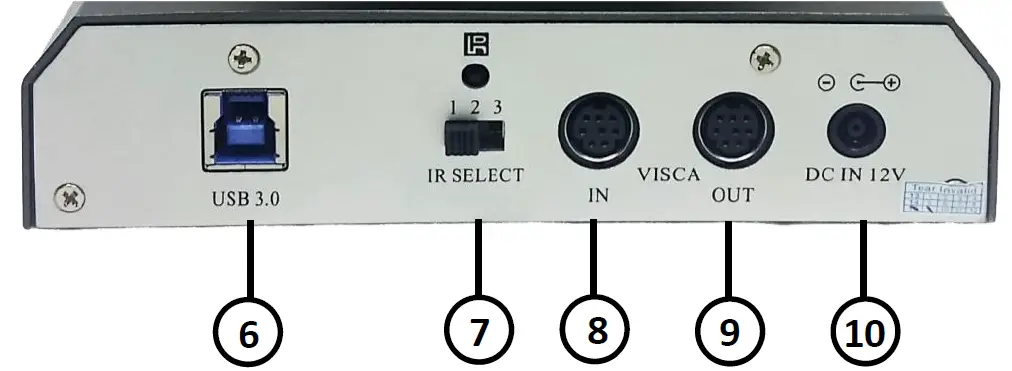 HuddleCamHD HC20X USB 3.0 PTZ Camera Rear View