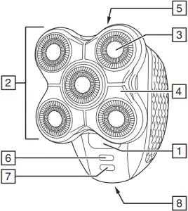 REMINGTON XR1500 RX5 Men Electric Head Shaver overview