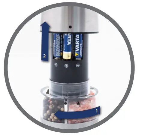 Westinghouse WHSPMSET04 Electric Salt and Pepper Mill - figure 2