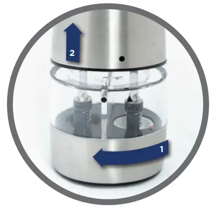 Westinghouse WHSPMSET04 Electric Salt and Pepper Mill - figure 3