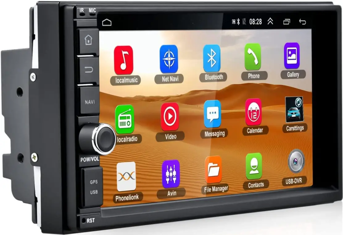 CAMECHO B08X2N8X2Z 7 Inch Touch Screen Car Stereo Double Din Car Radio