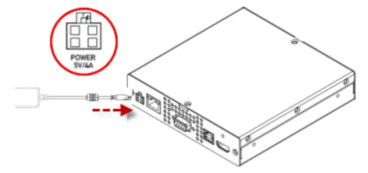 Raritan KX IV 101 Ultra High Performance 1 Port 4K Switch - Newer models include a power adapter with a 4-pin connector