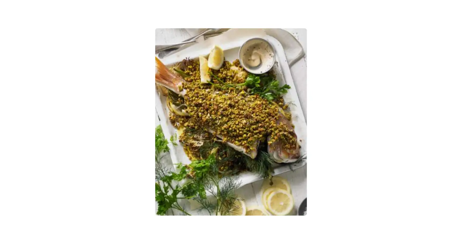 Breville Baked Snapper With Fennel & Pistachio Crust Instruction Manual