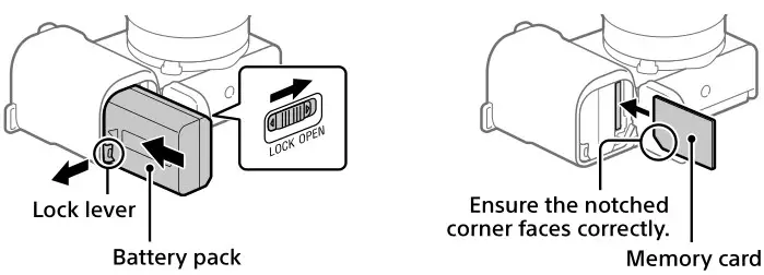 SONY ZV-E10 Interchangeable Lens Digital Camera - Battery pack & Memory card