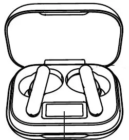 Muller TEPS-50PRO Earphones wireless + Charging Box Display image