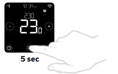 Honeywell Home Y6H920RW5031 T6R Smart Thermostat Wall Mount-advanced menu