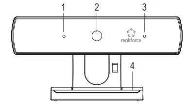 renkforce Full-HD Webcam - Operating elements