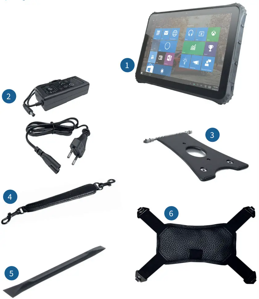 BRESSNER 12S Rugged Tablet - This package includes