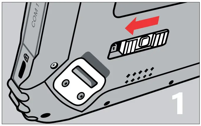BRESSNER 12S Rugged Tablet - battery cover