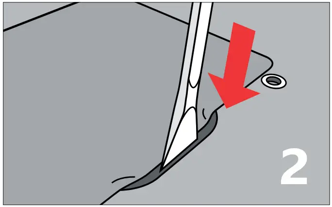 BRESSNER 12S Rugged Tablet - plastic lever