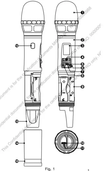 MiPRO ACT 800H UHF Digital Handheld Wireless Microphone - figure 1