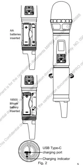 MiPRO ACT 800H UHF Digital Handheld Wireless Microphone - figure 3